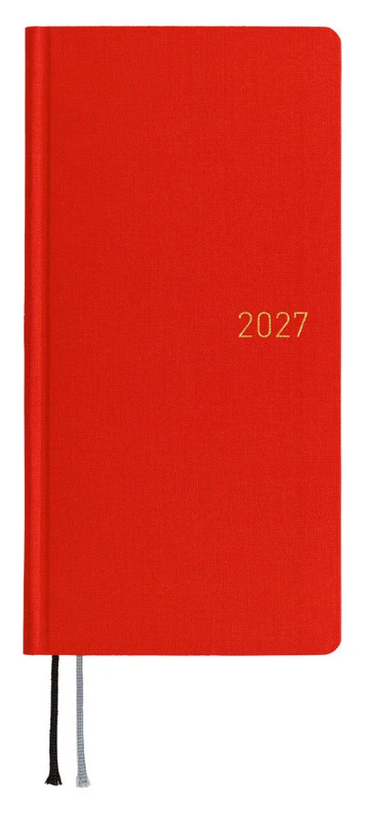Colors: Poppy Red - Hobonichi Techo Weeks Mega