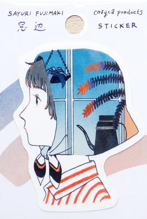 Head Scarf Sayuri Fujimaki Vinyl Sticker