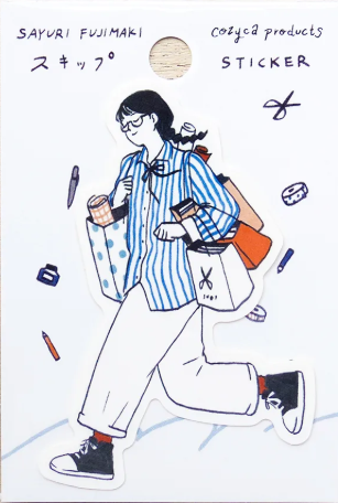Girl Sayuri Fujimaki Vinyl Sticker
