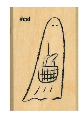 I Heart Stamp Ghost Basket Stamp