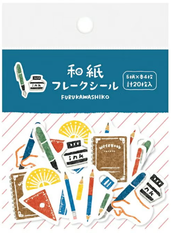 Japanese paper flake seal stationery