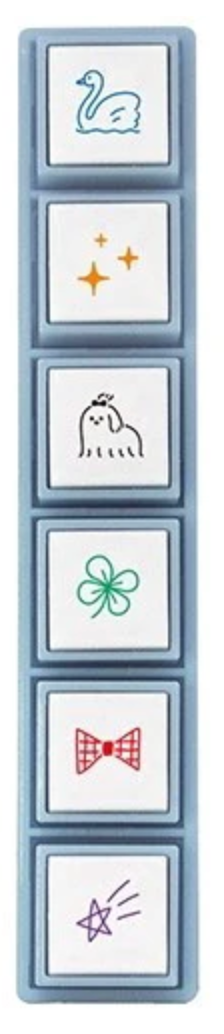 Stamps Pochitto Pick! Motifs that decorate a notebook