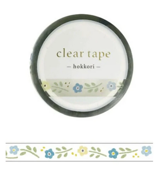 Mind Wave Washi Tape Clear Foil Stamped 7mm Width Hokkori Hana 2