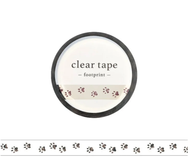 Footprint Clear 7mm (Thin) Washi Tape