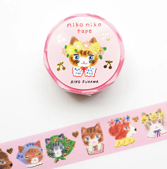 Aiko Fukawa foil stamped masking tape Niko Niko