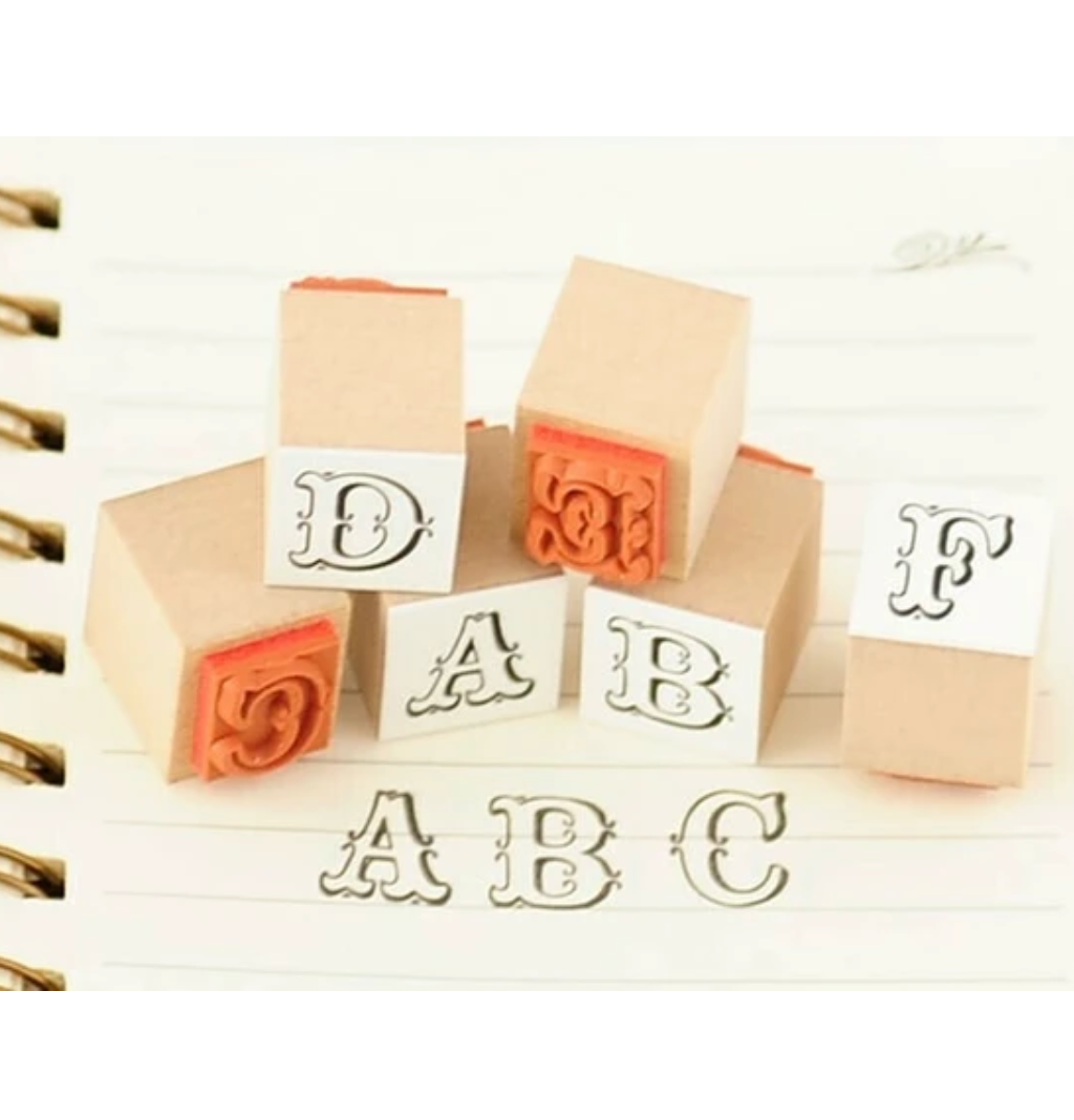 Alphabet Stamps Vintage