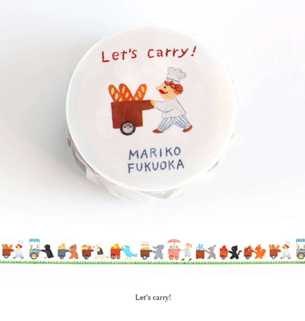 Let's Carry! Mariko Fukuoka Transparent Masking Tape