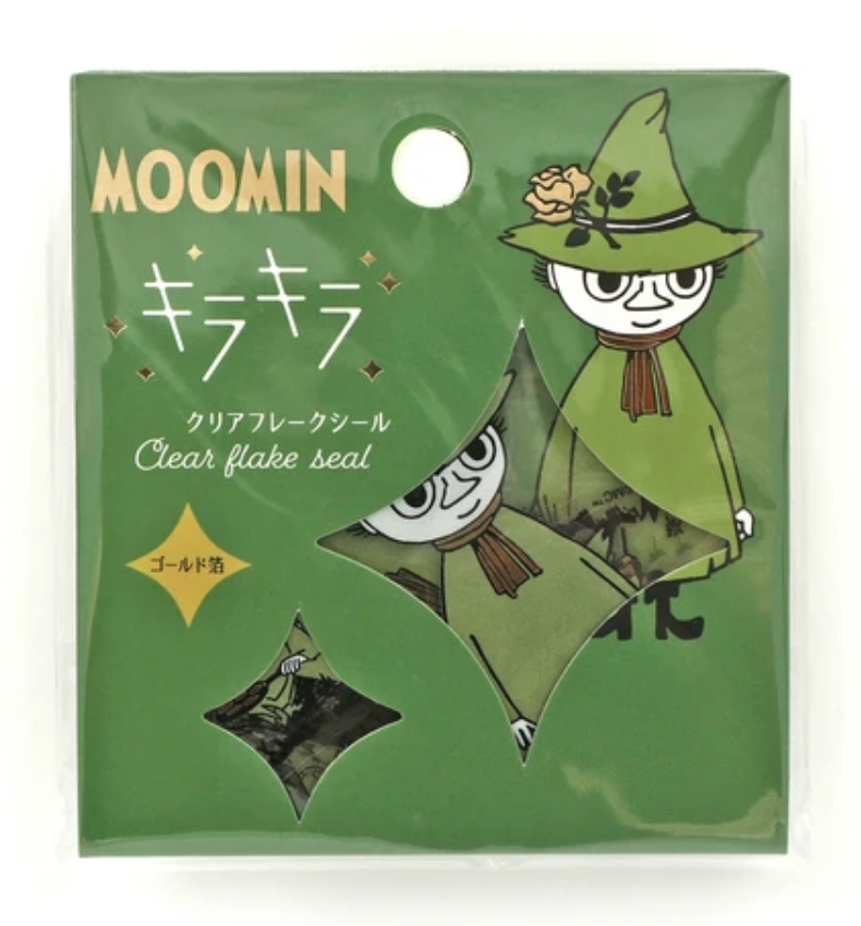 Planner Stickers Moomin Sparkle Flake sticker Snufkin Clear