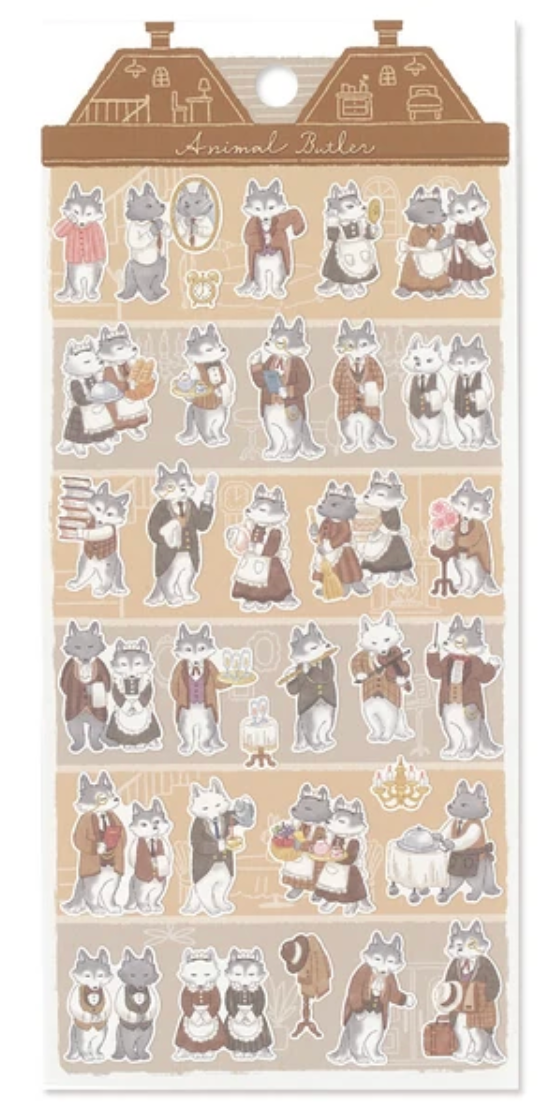 Animal Butler Sticker Sheets