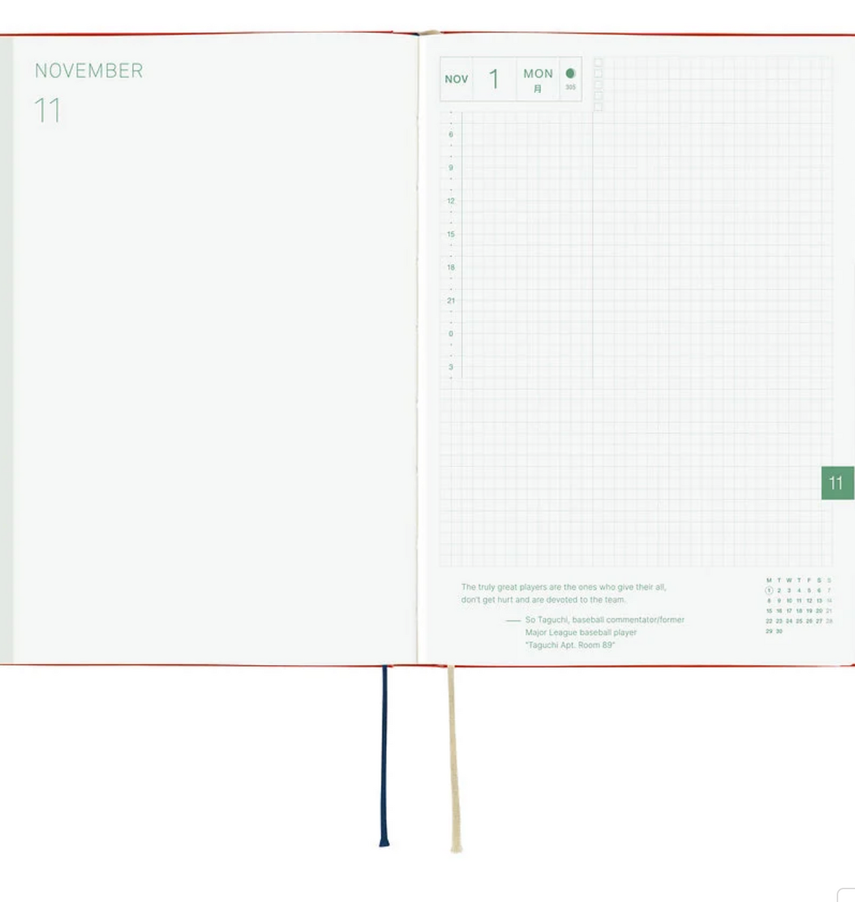 Hobonichi A5 Hon - Yumi Kitagishi: White Cat and Rabbit’s Tea Room