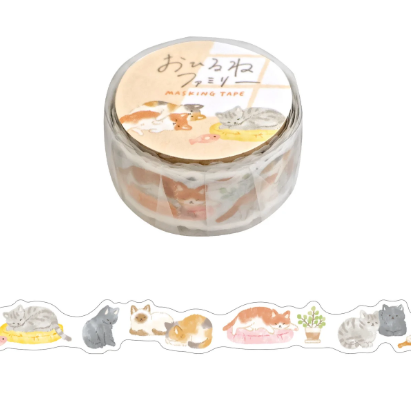 Sleeping Animals Washi Die Cut