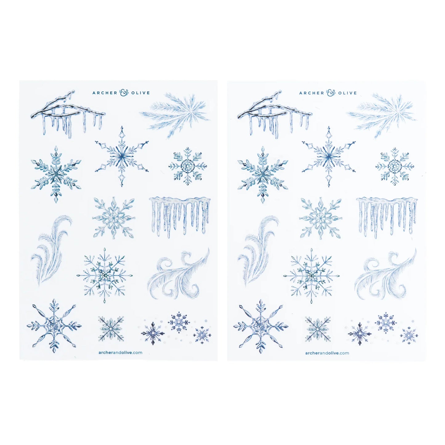 Frosted Storybook Sticker Set