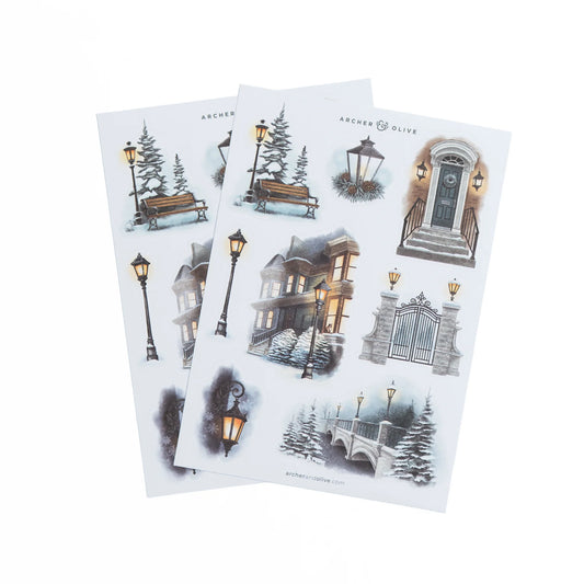 Lamp Post Sticker Set