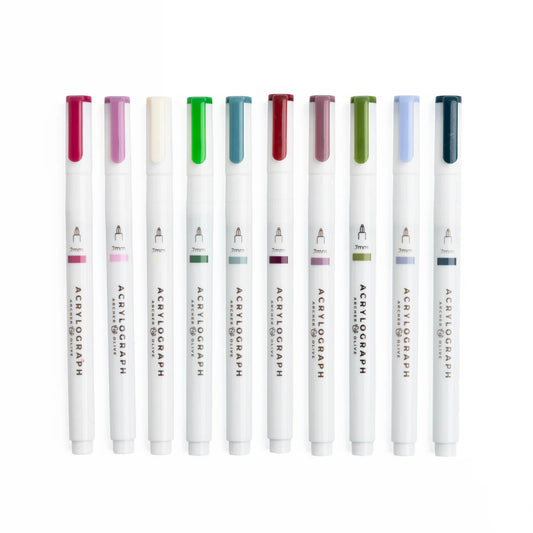 Snow & Stillness Acrylograph Pens