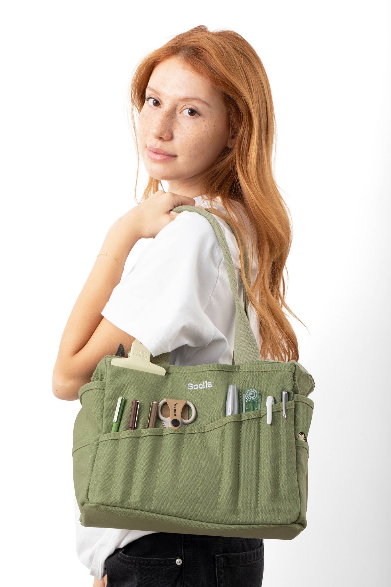 Soolla Studio Artist Bag, Forest Green, Craft Tool Bag