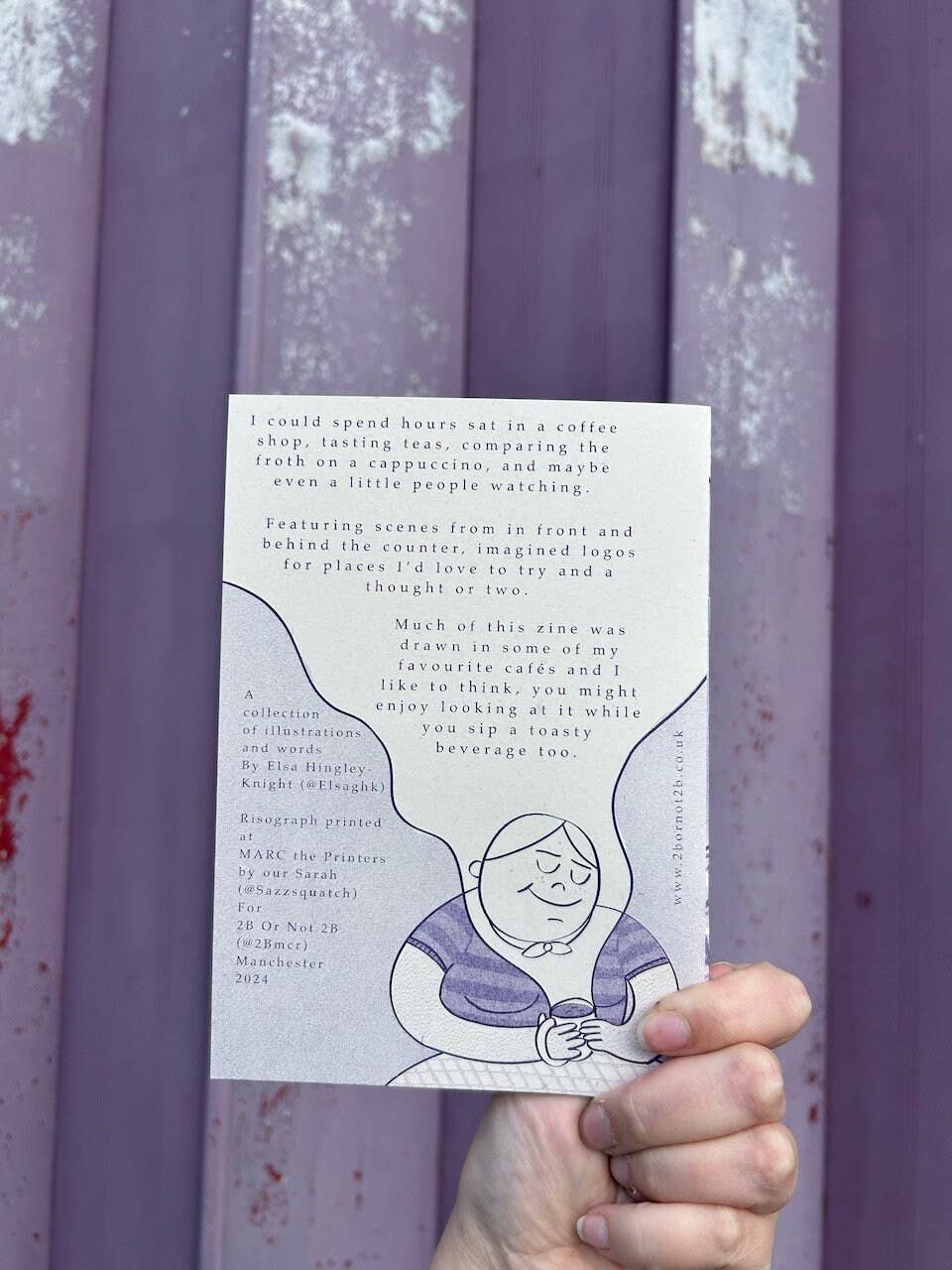 Coffee Shop Risograph Zine A5 - Illustrations & Writings