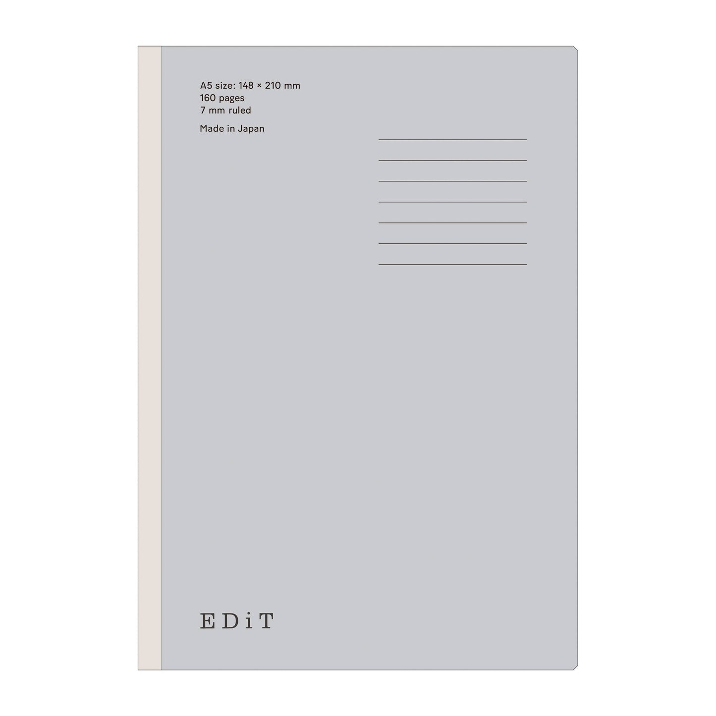 EDiT A5 Lightweight Notebook – 3 Layout (Grid, Ruled, Blank)