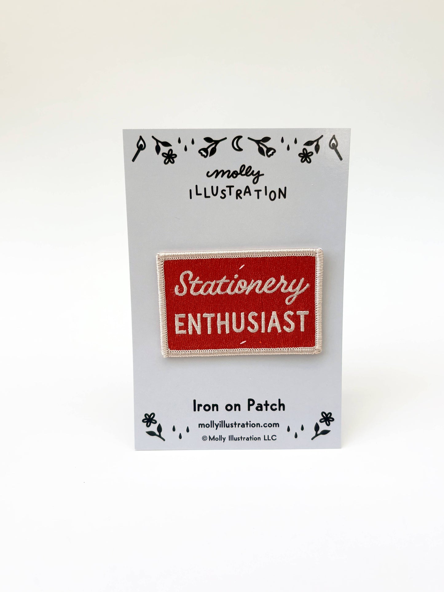 Stationery Enthusiast Embroidered Iron On Patch