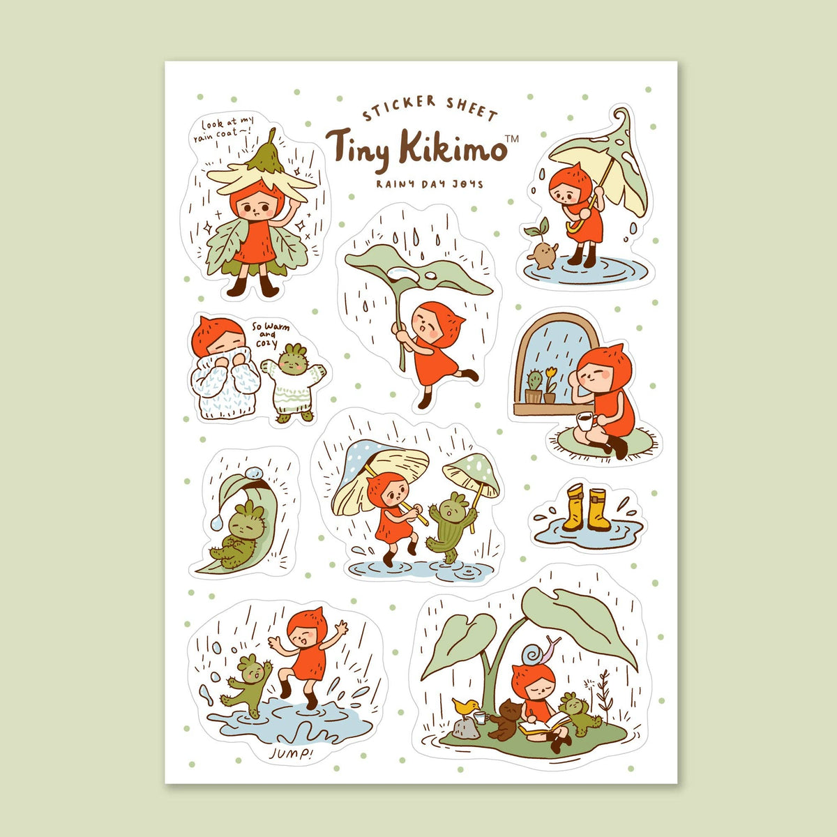 Rainy Day Joys - Sticker Sheet