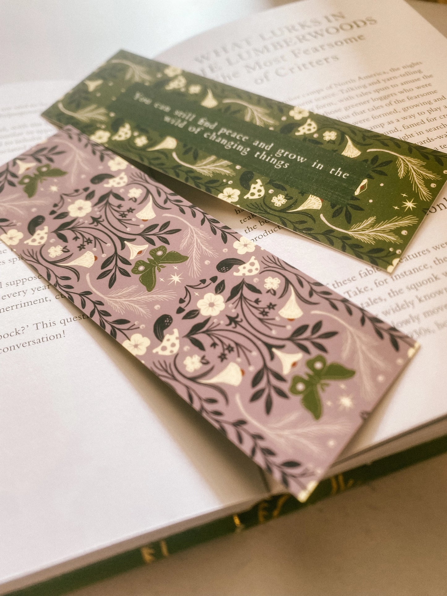 Bookmark: Grow in the Wild - Literary Quote