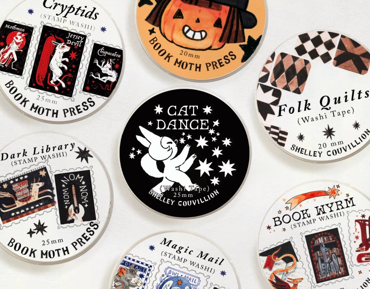 Cat Dance and Star Washi Tape