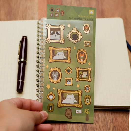 Meowster Piece (Gold Foil) - Sticker Sheet