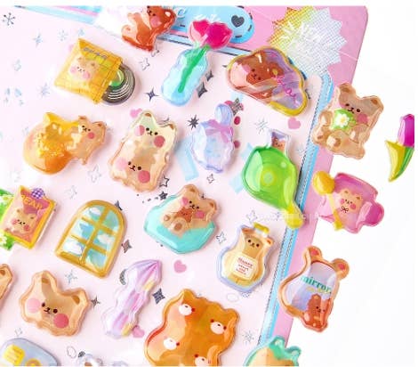 Aurora Bonbon Sparkling Stickers