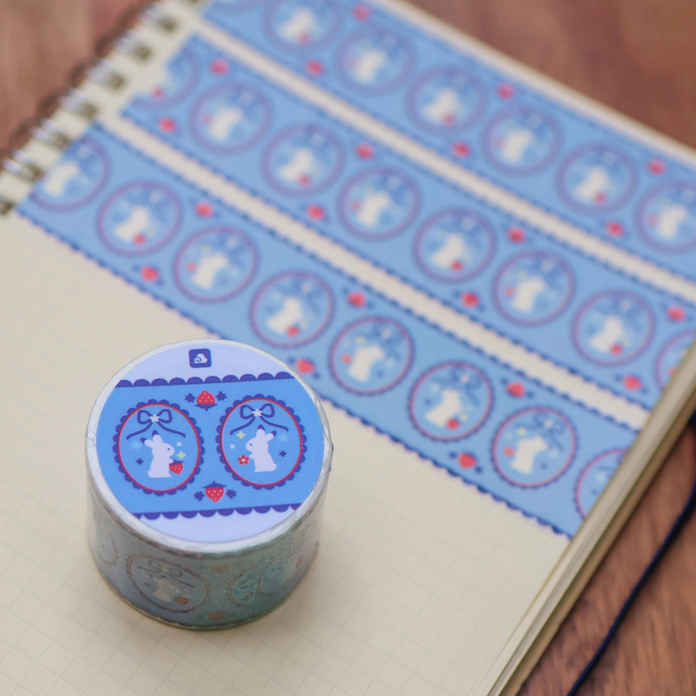 Sweet Blue Ribbon - 30mm Washi Tape (Foil)