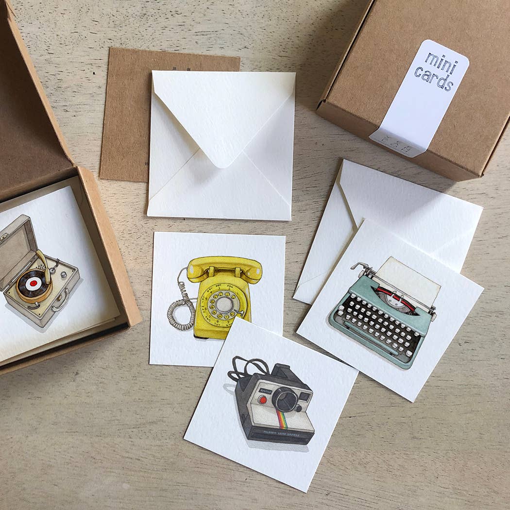 Mini Cards Set / Retro Objects
