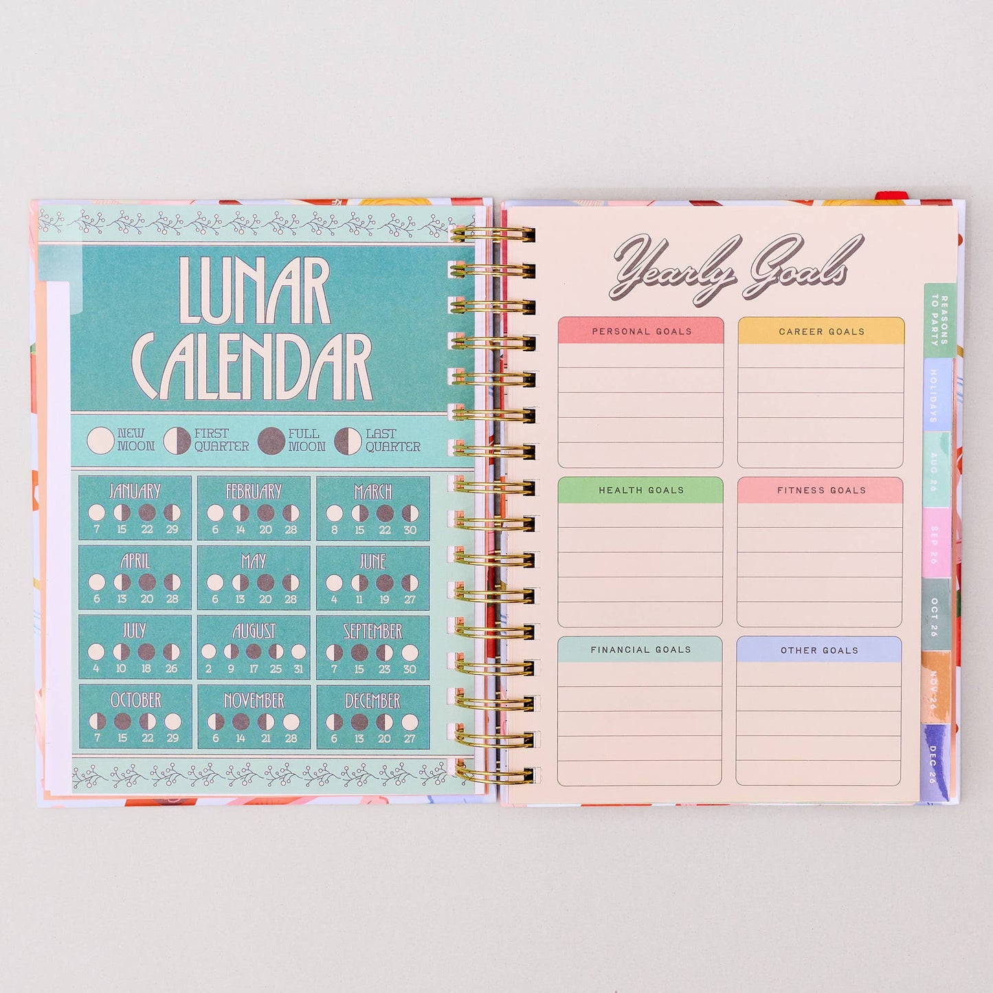 Medium 17-Month Academic Planner, Icons