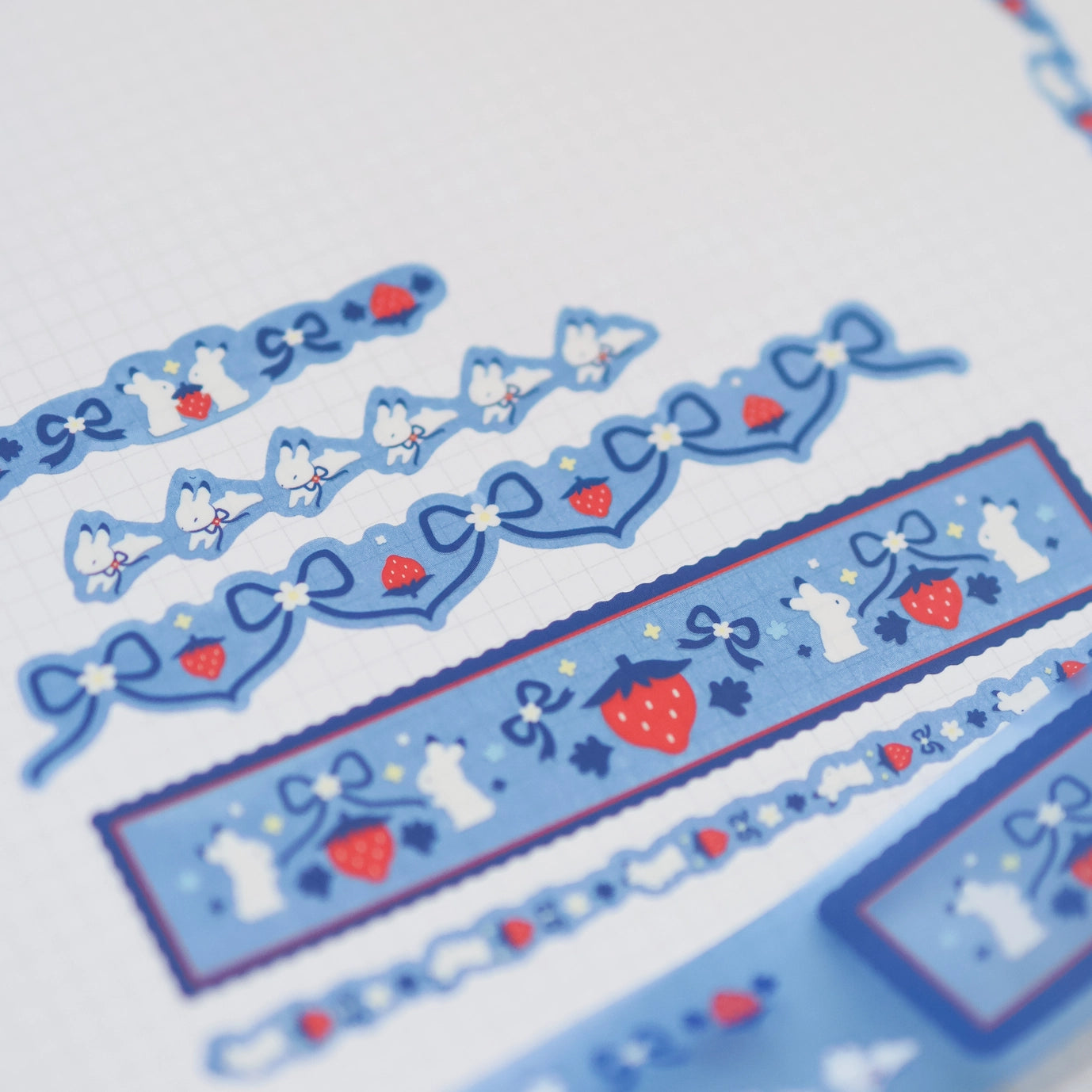 Kiss Cut Pet Tape - Strawberry Bunnies