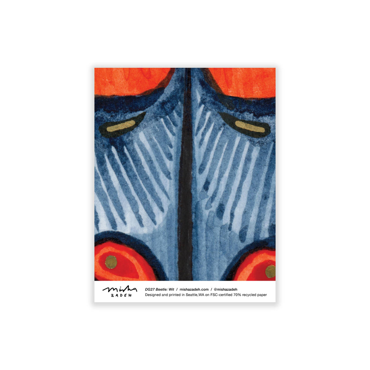 Bugs & Butterflies: Series 1, Boxed Set of 8 Note Cards, 2 each of 4 designs