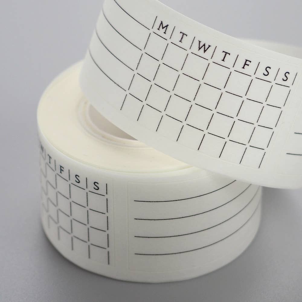 LAOMiS Weekly Habit Tracker Writable Washi Stickers