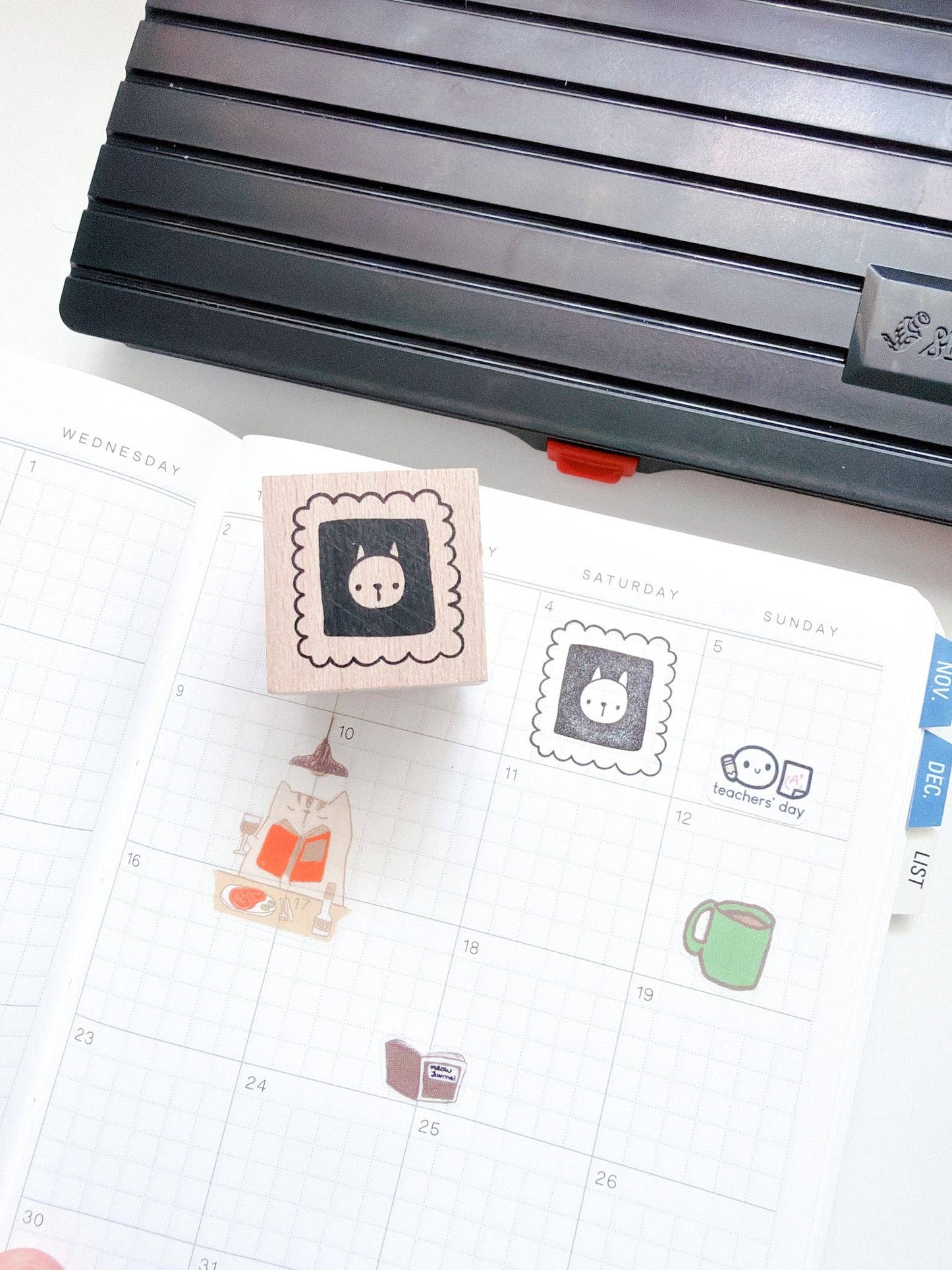 Kuboandlucy x Dana ate Oatmeal | Kubo and Lucy Wooden Rubber Stamp