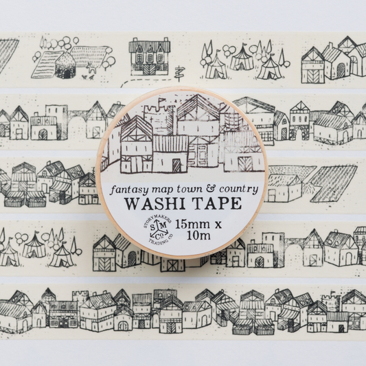 Fantasy Towns & Countryside Washi Tape - Mapmaker Series