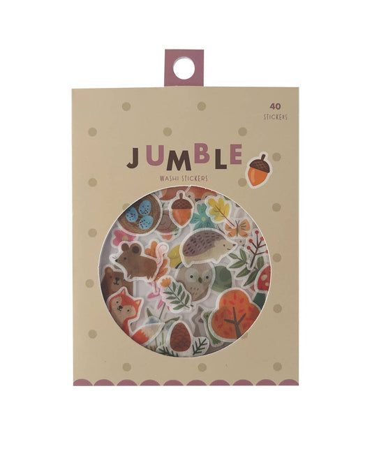 Woodland Friends Jumble Washi Stickers