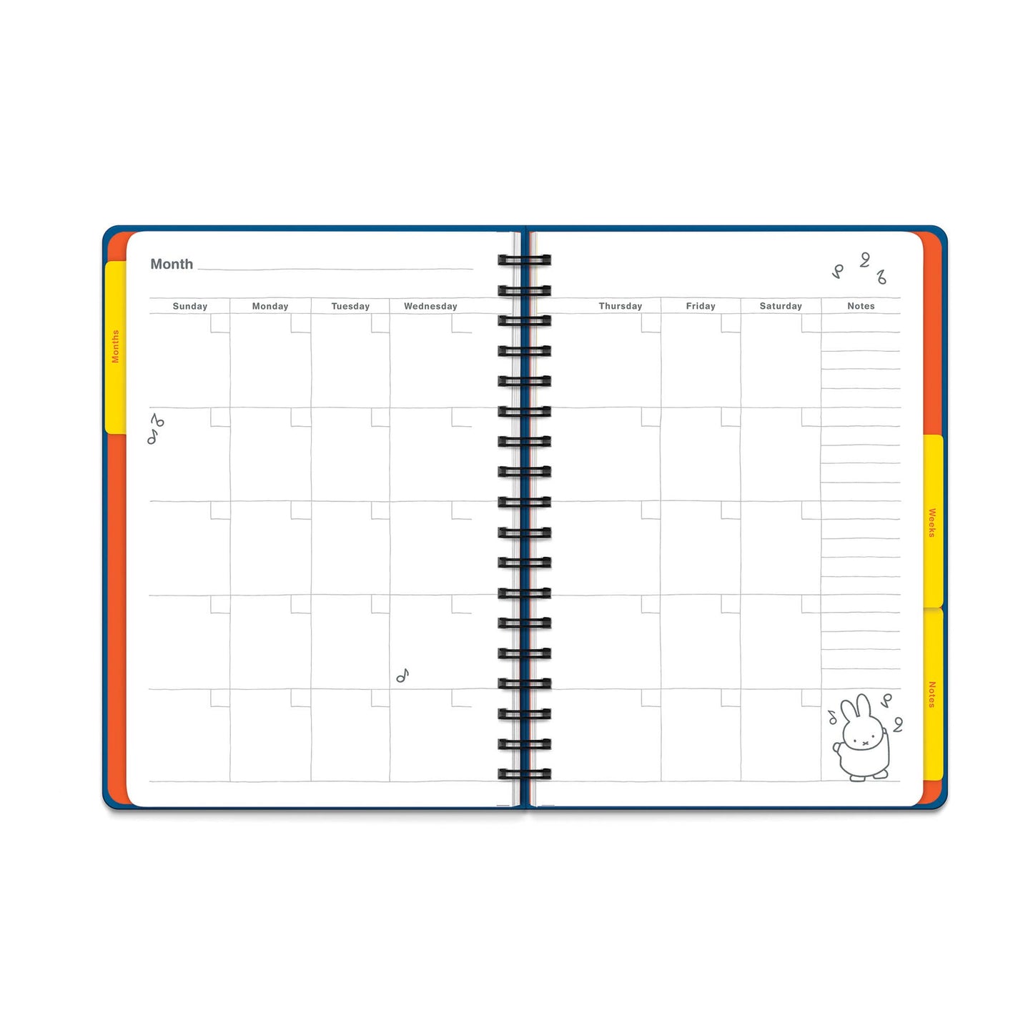 Classic Miffy Undated Tri-Tab Planner