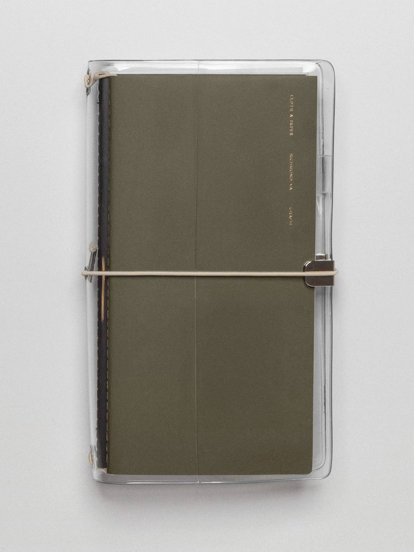 Clear Vinyl Travel Notebook Cover