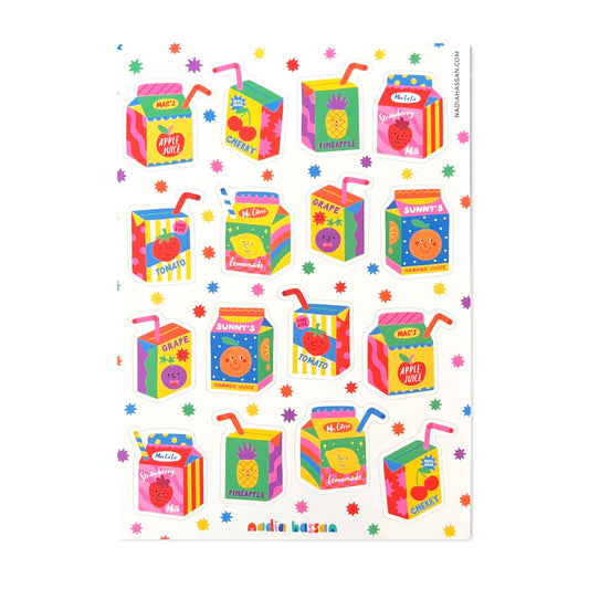 Sip Sip Hooray 5x7 Sticker Sheet