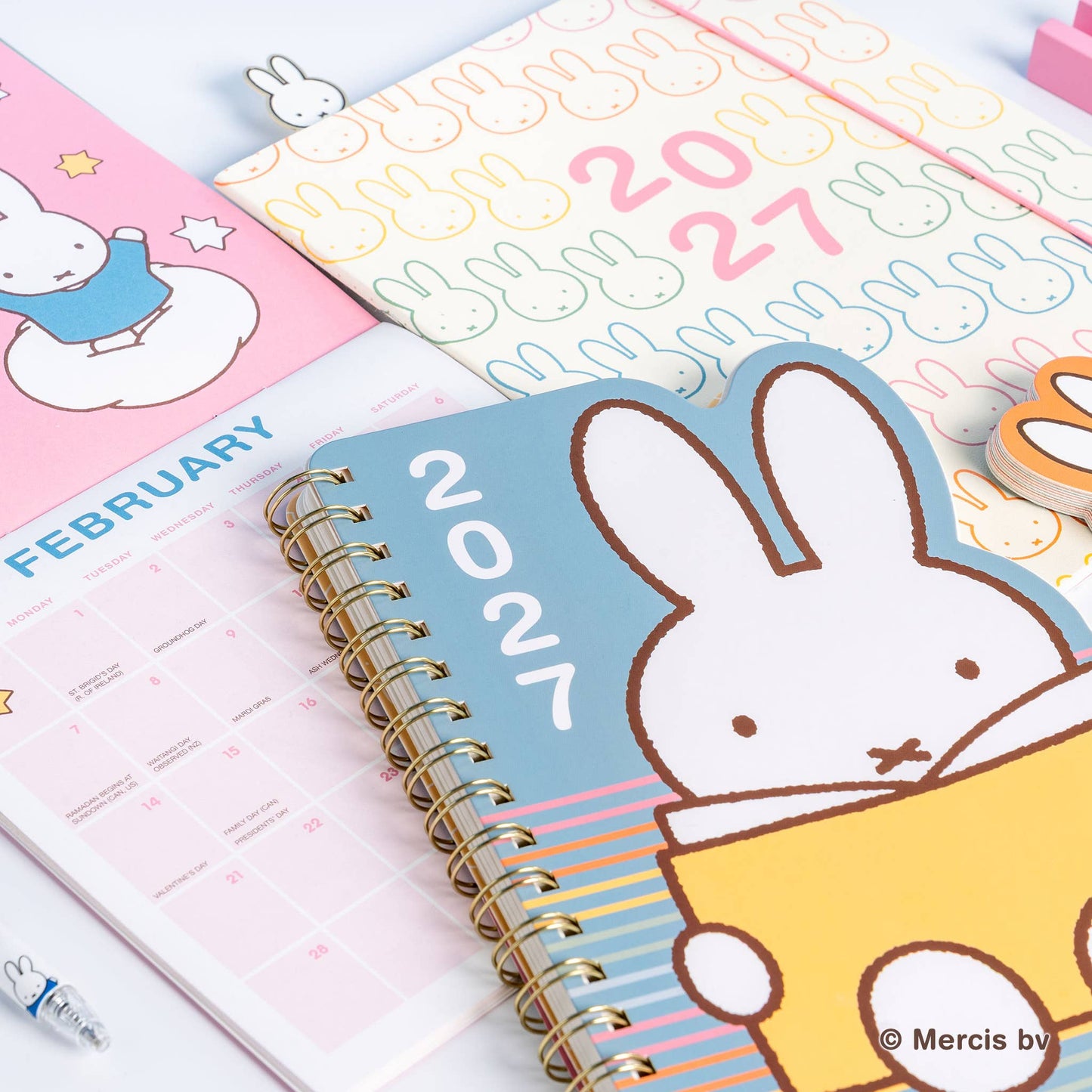 2027 Miffy A Year in Color Just Right Monthly Planner with Enamel Charm Bookmark