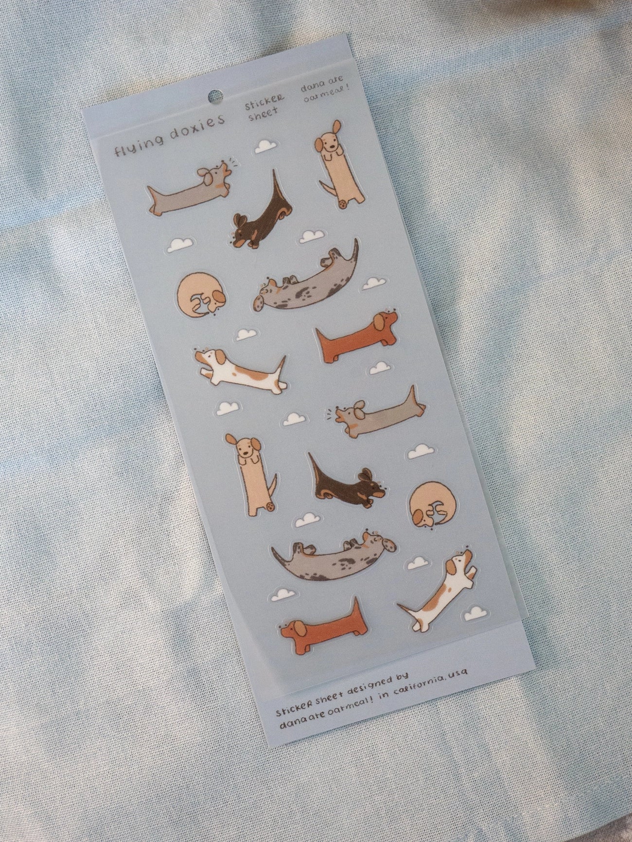 Flying Doxies Pet Sticker Sheet