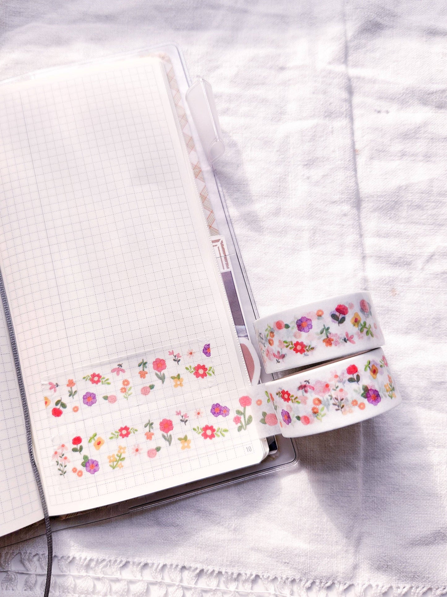 Mini Flowers Washi Tape - Clear Background