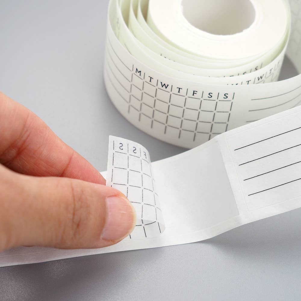 LAOMiS Weekly Habit Tracker Writable Washi Stickers