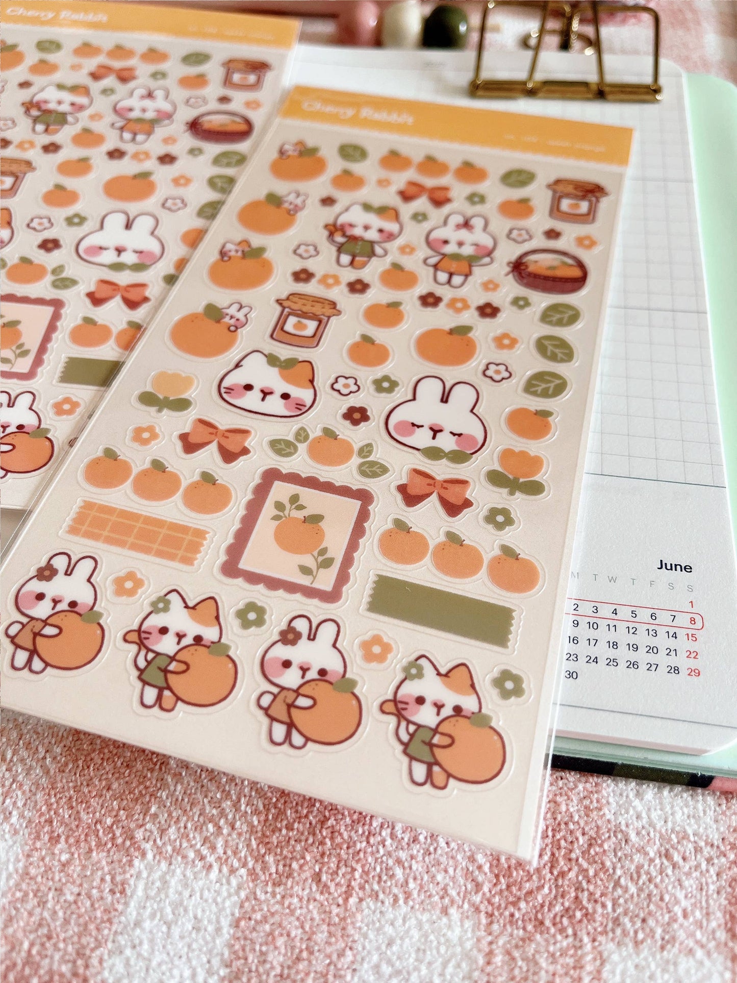 Sweet Orange Sticker Sheet no.104