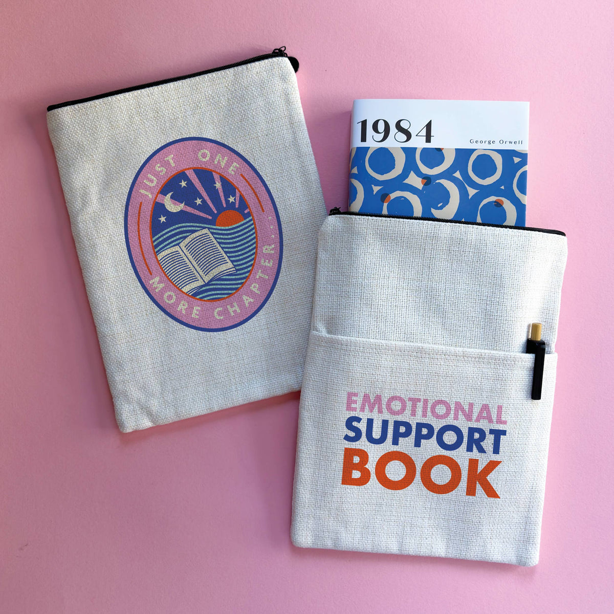 Fabric Book Sleeve – Emotional Support Book