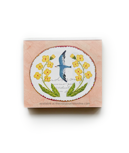 Bird Song Square Memo Pad
