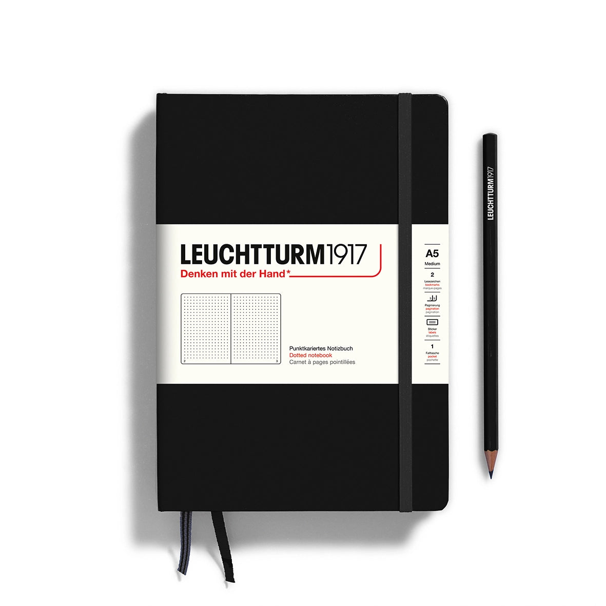 A5 Notebook Hardcover Medium - Black