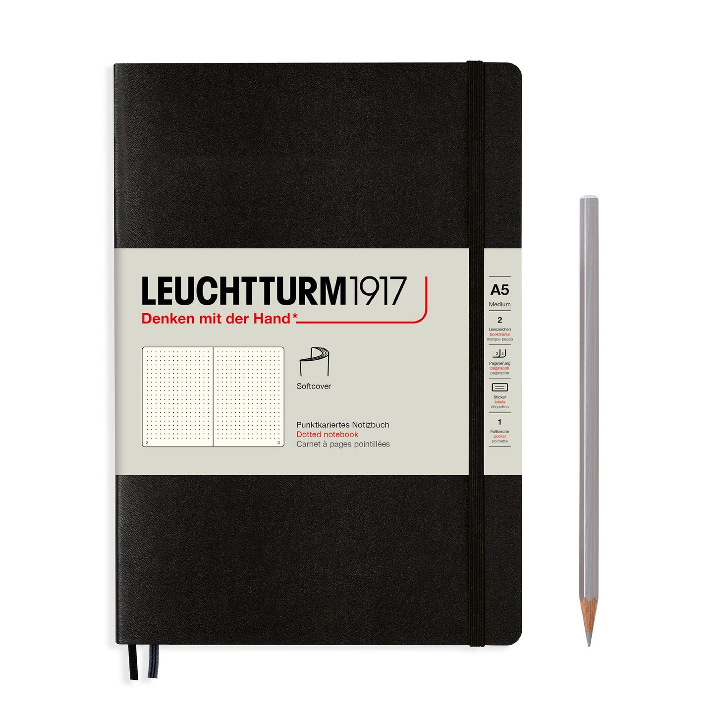 A5 Notebook Softcover Medium - Black