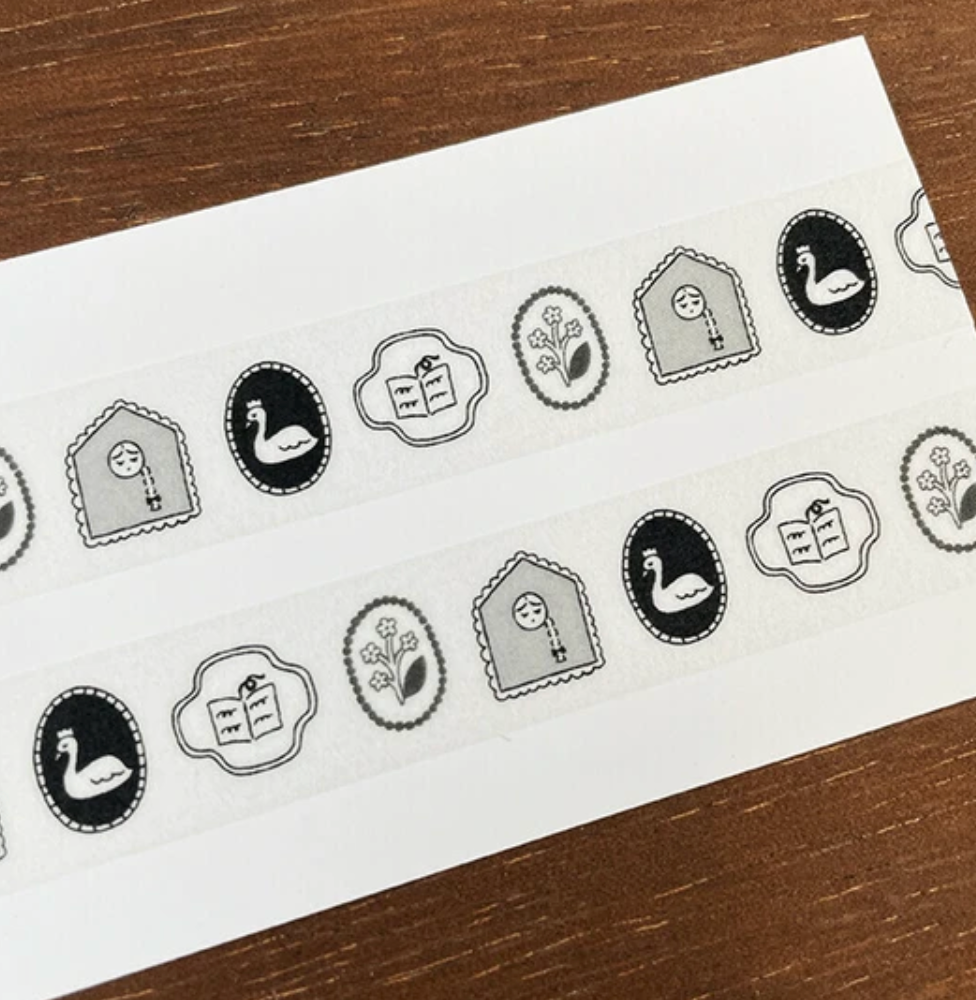 Black Brooch Masking Tape