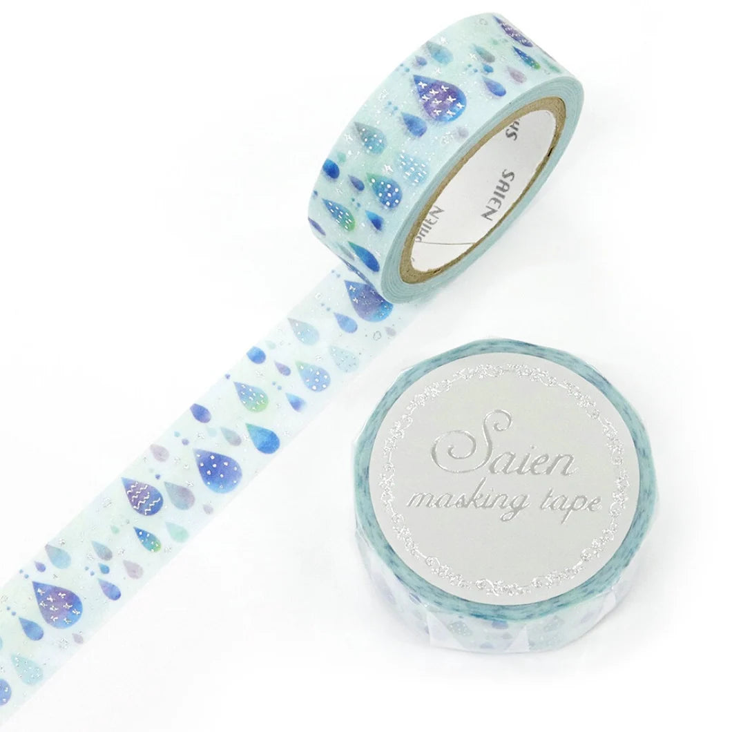 Saien Rain Drops Washi Tape